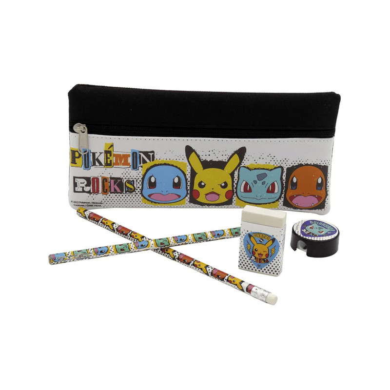 Pokémon Stationery Set With Pencil Case - أدوات مدرسية
